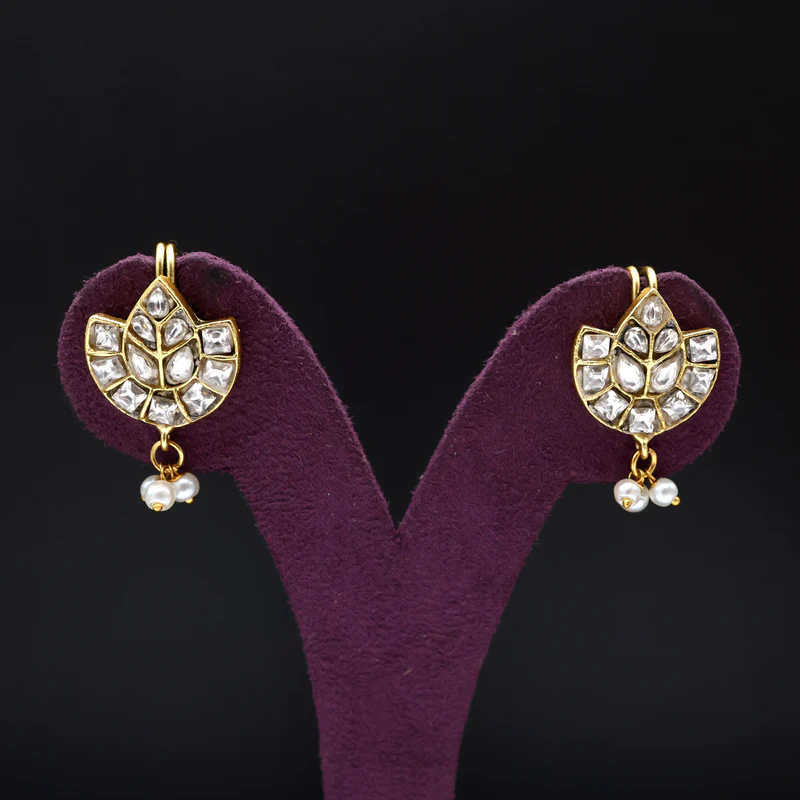 Premium Jadau Kundan Leaves Bugadi